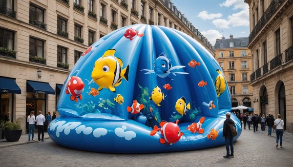 Vitribulle : l'éclat des vitrines gonflables innovantes